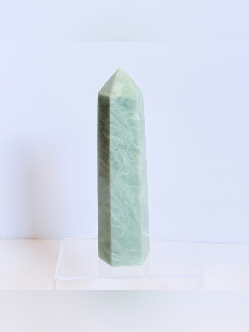 Green Aventurine Tower Obelisk – 6 Sided Crystal Point 6.75” 542g